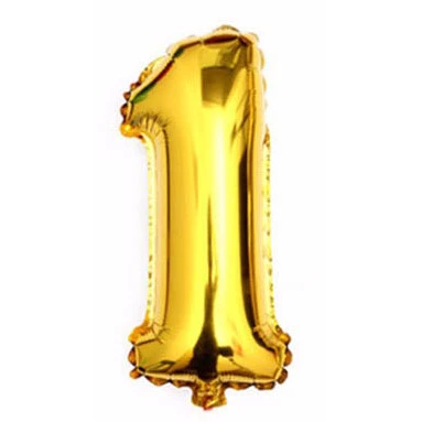Balon foliowy CYFRA 105cm - 1 złota