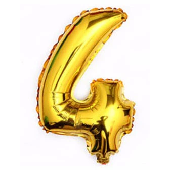 Balon foliowy CYFRA 105cm - 4 złota