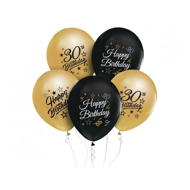 Balon zestaw 5 szt. GD GP-ZC30 - 30 urodziny